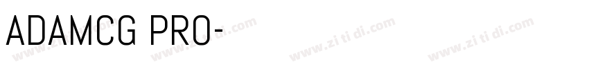 ADAMCG PRO字体转换